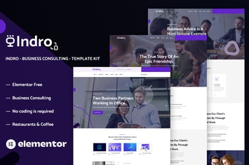 Indro - Business Consulting Elementor Template Kit