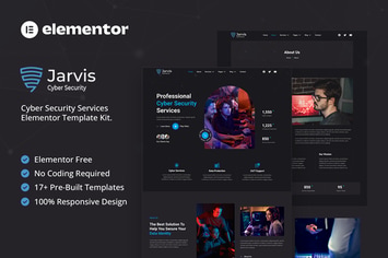 Jarvis - Cyber Security Services Elementor Template Kit