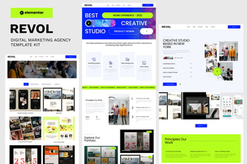 Revol - Digital Marketing Agency Elementor Template Kit