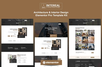 Intereal - Architecture & Interior Design Elementor Pro Template Kit