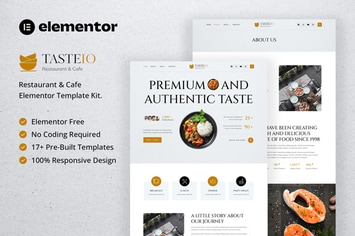 Tasteio - Restaurant & Cafe Elementor Template Kit