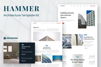 Hammer - Minimal Architecture Elementor Template Kit