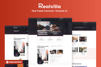 Realvilla - Real Estate Elementor Pro Template Kit