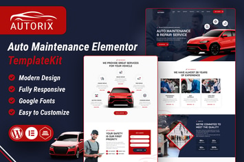 Autorix -  Auto Maintenance Elementor Template Kit