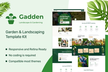 Gadden - Garden & Landscaping Elementor Template Kit