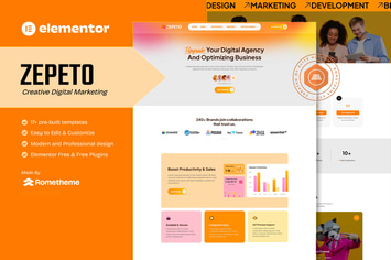 Zepeto - Creative Digital Marketing Elementor Template Kit