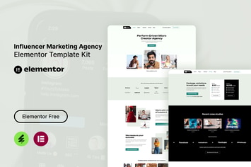 Virly - Influencer Marketing Agency Elementor Template Kit
