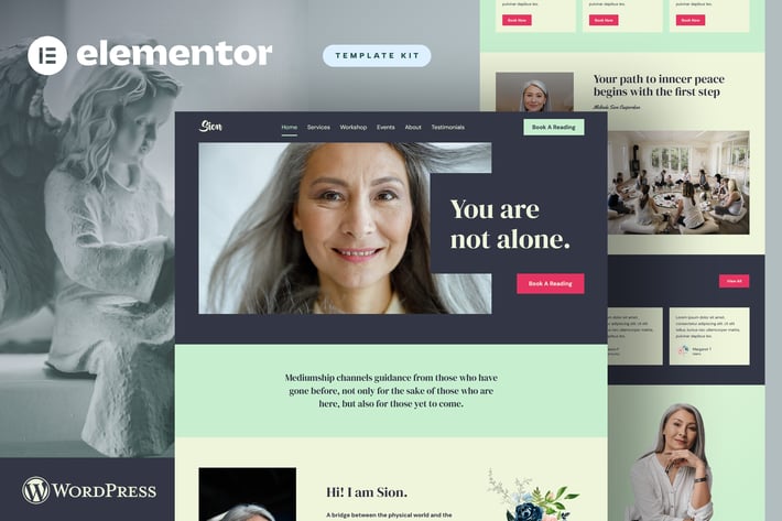 Sion - Psychic Medium Elementor Template Kit