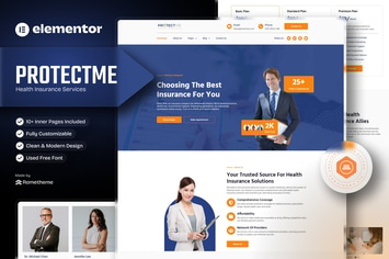 Protectme - Health Insurance Elementor Template Kit