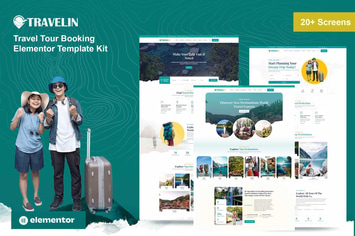 Travelin - Travel Tour Booking Elementor Template Kit