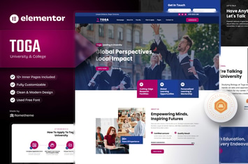 Toga - University & College Elementor Pro Template Kit