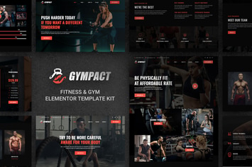 Gympact - Fitness & Gym Elementor Template Kit