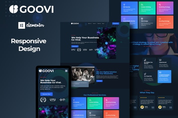 Goovi - Creative Agency & Digital Marketing Elementor Template Kits