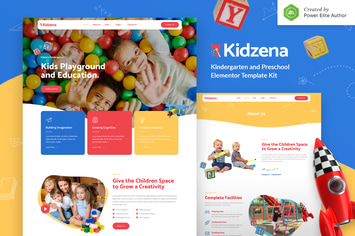 Kidzena – Kindergarten & Preschool Elementor Template Kit