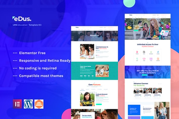 Edus - Online Education Elementor Template Kit