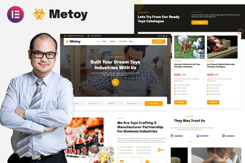MeToy - Toys Craft Industry Elementor Template Kit