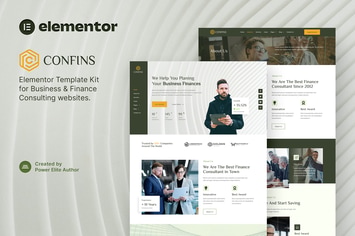 Confins – Business & Finance Consulting Elementor Template Kit