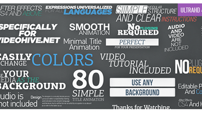 80 Simple Title Animations