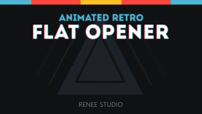 Animated Retro Flat Opener