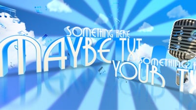 Retro dancing typography presentation !