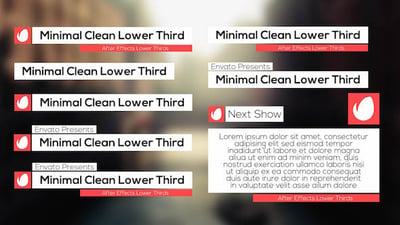 Minimal Clean Lower Third