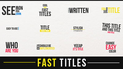 Fast Titles