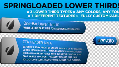 Springloaded Lower Thirds