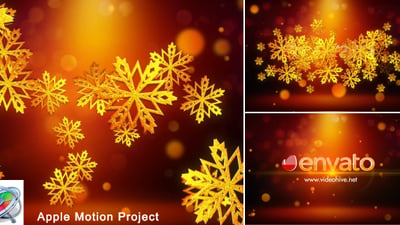 Snowflakes Logo - Apple Motion