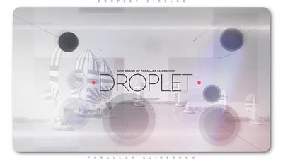 Droplet Circles Parallax Slideshow
