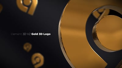 Gold 3D Logo Opener
