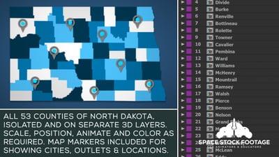 North Dakota Map Kit