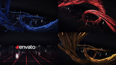 Digital Wire Ribbon Logo Reveals