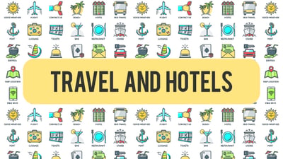 Travel And Hotels - 30 Animated Icons