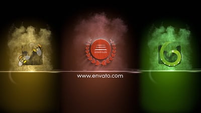 Colorful Particles Logo Reveal