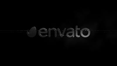 B&W - Glitch Logo Reveal
