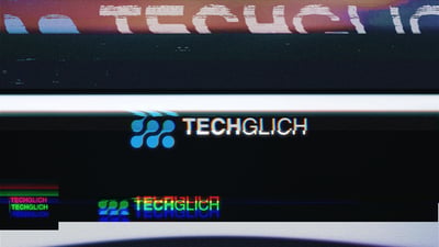 Glitch Logo Intro Reveal