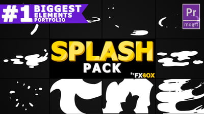 Hand-Drawn Liquid Splashes | Premiere Pro MOGRT