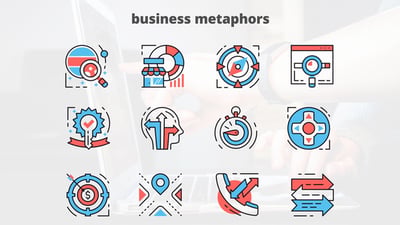 Business Metaphors – Thin Line Icons