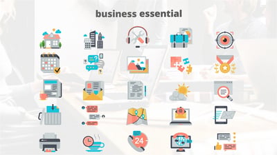Business Elements – Flat Animation Icons