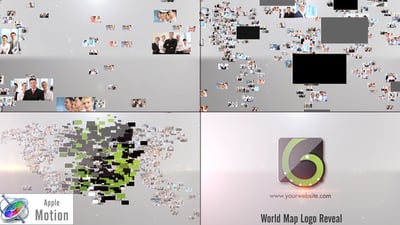 Corporate World Logo - Apple Motion