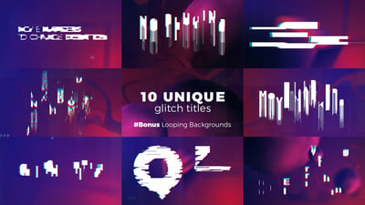 Glitch Titles Sequence