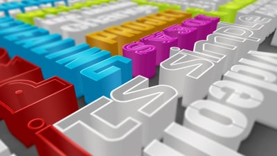 Colorful 3d Typography