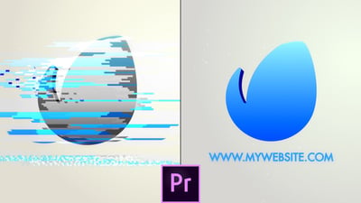 Bad Signal 3D Shattered Logo - Premiere Pro