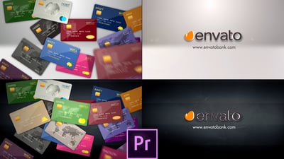 Credit Debit Prepaid Card Logo Reveal - Premiere Pro