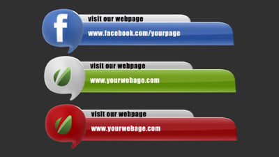Social Media Baloons Lower Third Pack (Set of 29)