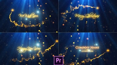 Christmas Wishes Titles - Premiere Pro