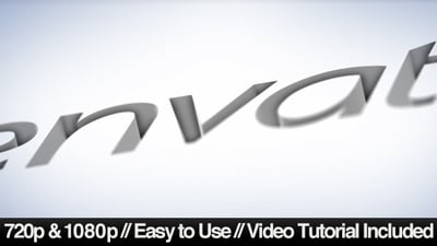 Elegant Cut & Fill 3D Logo Reveal Template
