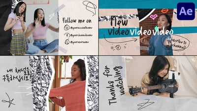 Social Media End Screens for After Effects