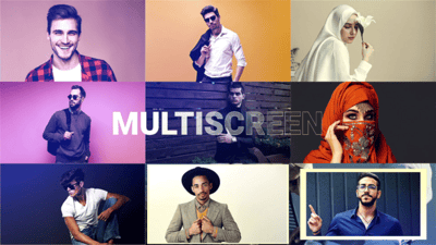 Rythmic Smooth Dynamic Opener Multiscreen Slideshow