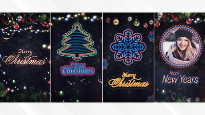 Christmas & New Year Social Media Stories